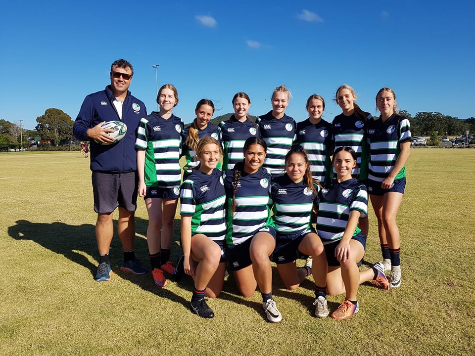 St Peter’s compete in the Open Girls Rugby 7’s.