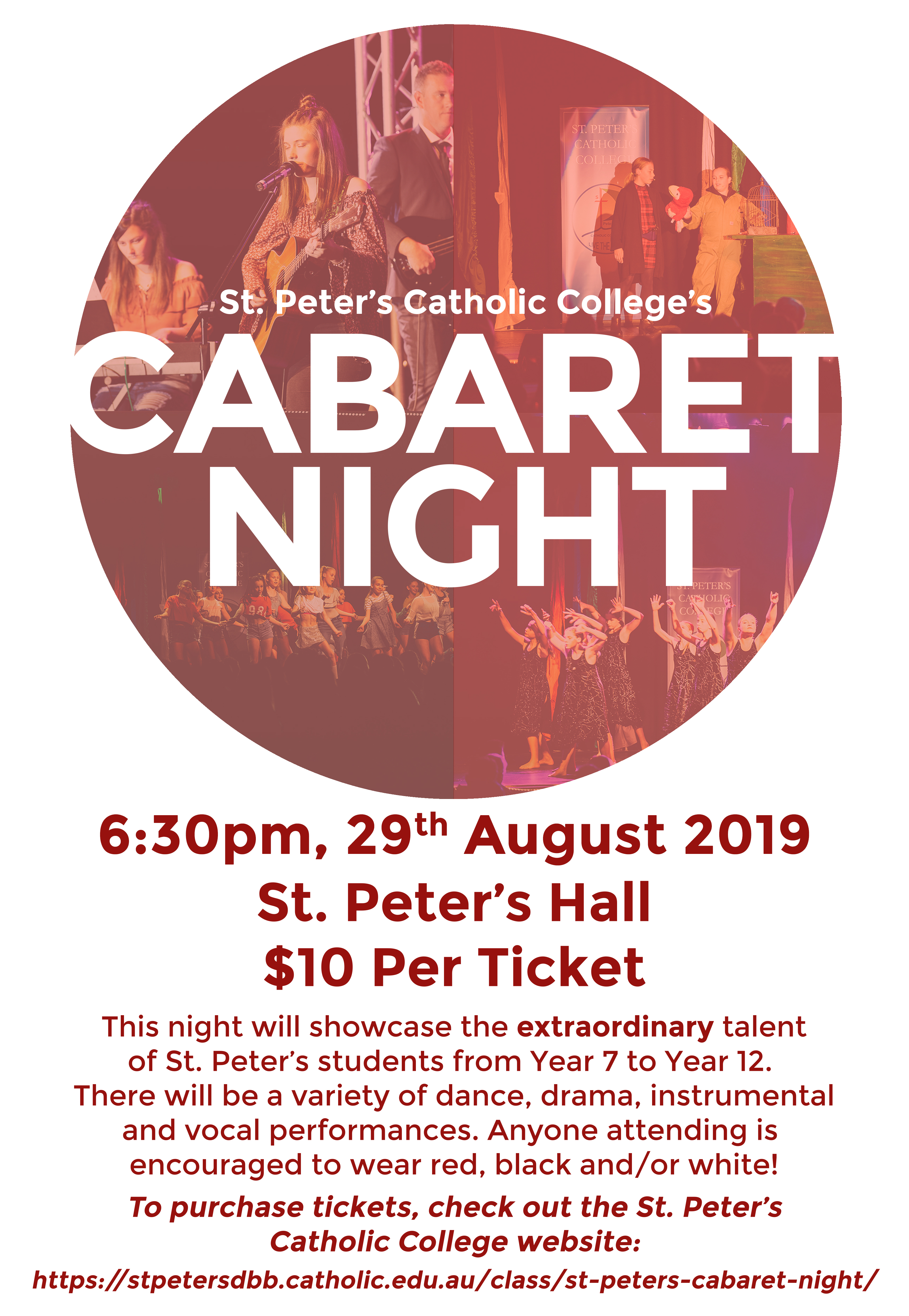 Cabaret Night celebrating the extraordinary talents of our students