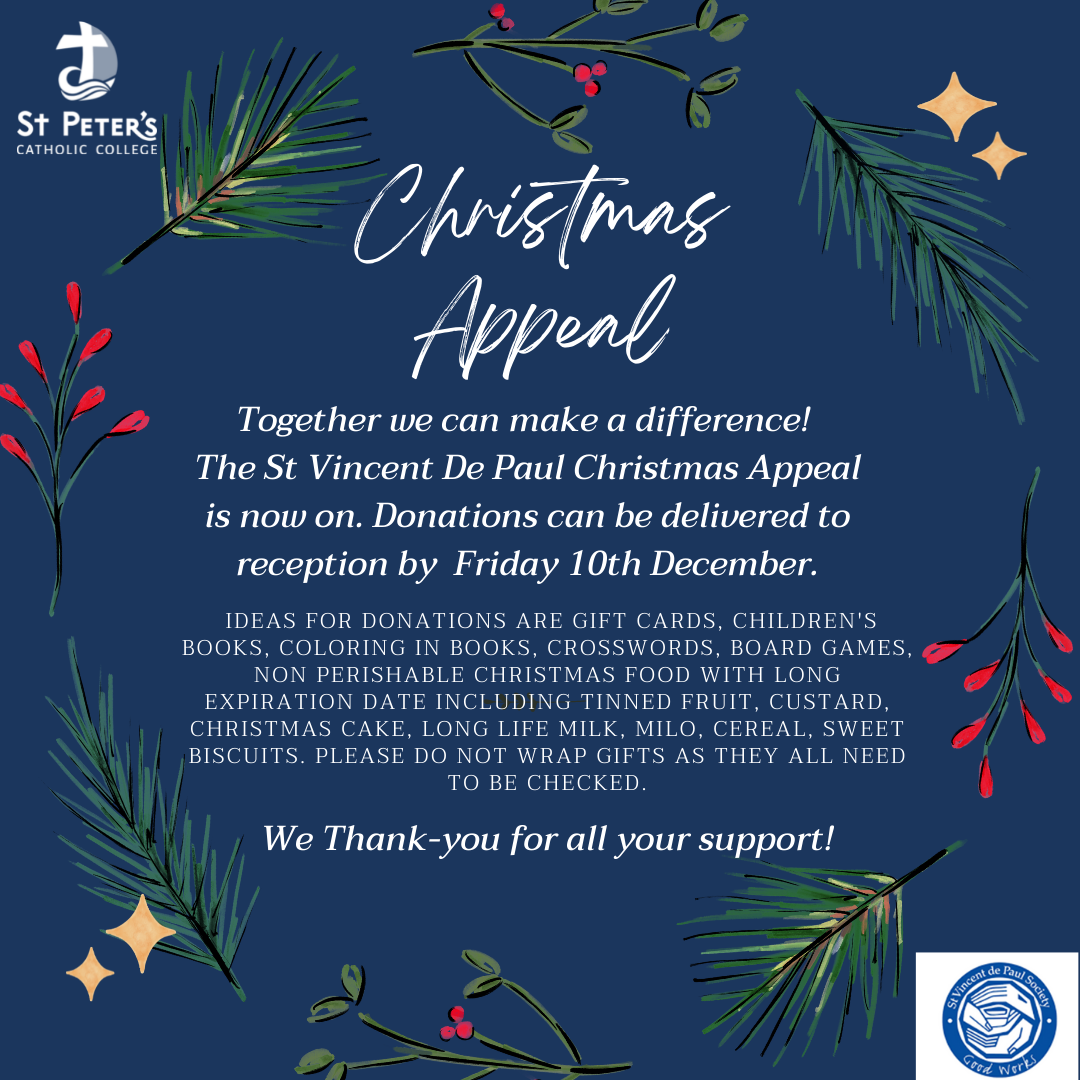 St Peter’s Christmas Appeal